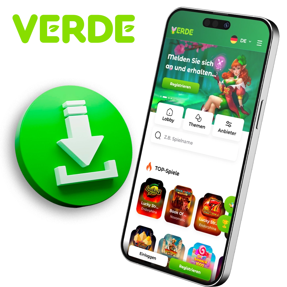 Mit der Verde-App haben Sie schnellen Zugriff auf Ihre Wetten.